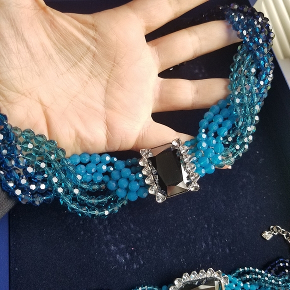 AUTHENTIC Swarovski Player Necklace & Bracelet SET RARE - Picture 12 of 16